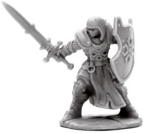 Ava Justinia Female Templar Miniature 25mm Heroic Scale Figure Dark Heaven Bones Reaper Miniatures REAPER