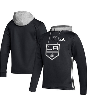 Мужской черный пуловер с капюшоном Los Angeles Kings Skate Lace Team Adidas