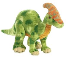 Большие зеленые динозавры и драконы Aurora 16&#34; Паразауролоф свирепое чучело животного Aurora