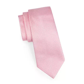 Жаккардовый шелковый галстук с платком Emporio Armani