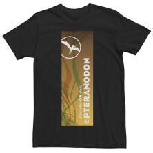 Мужская футболка Jurassic World Pteranodon с графическим рисунком на правой панели Jurassic World
