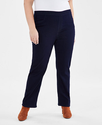 Прямые джинсы больших размеров со средней посадкой, созданные для Macy's Style & Co