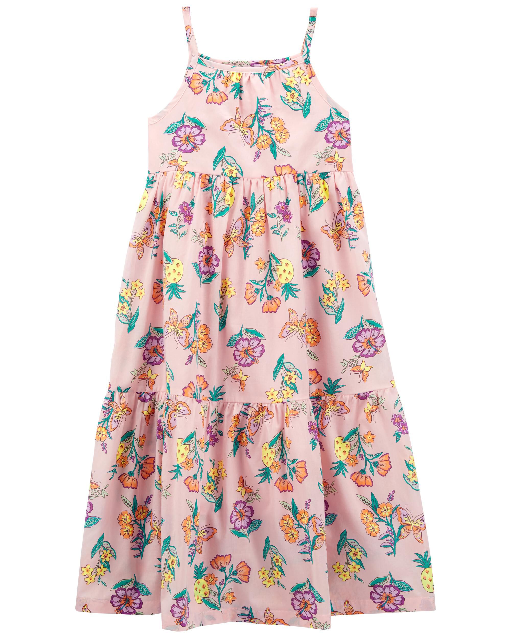 Детское платье с цветочным принтом Carter's