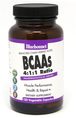 BCAA от Bluebonnet Nutrition — 120 капсул Vcaps® Bluebonnet Nutrition