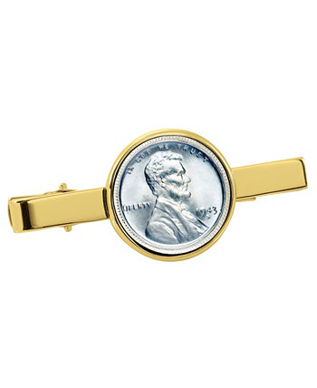 1943 Зажим для галстука с монетами Линкольн Стил American Coin Treasures