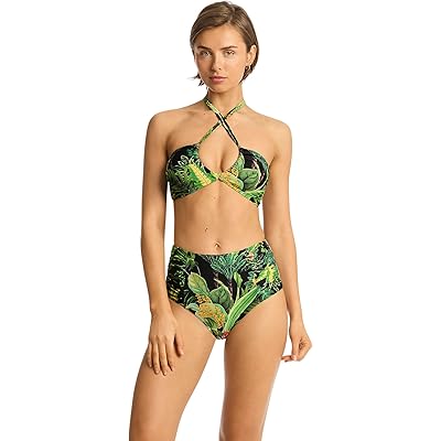 Lotus High Waist Gathered Side Pant Sea Level Swim