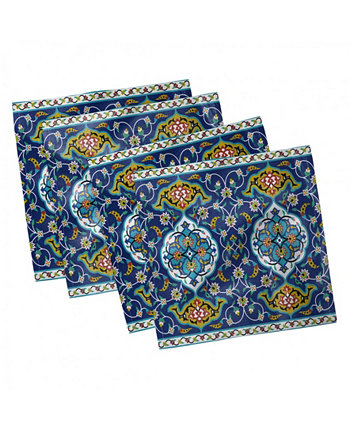 Марокканский набор из 4 салфеток, 12 x 12 дюймов Ambesonne