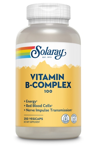 Комплекс витаминов группы В Solaray 100 – 250 растительных капсул Solaray