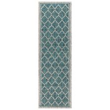 Trebol Moroccan Trellis Textured Weave Indoor/outdoor Area Rug Jonathan Y Designs