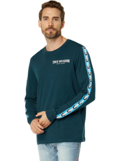 Дамасская футболка с длинными рукавами и тесьмой True Religion