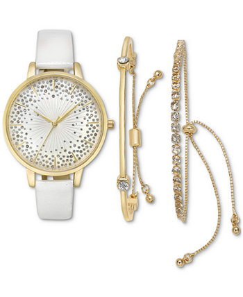 Подарочный набор женских часов с белым ремешком, 38 мм, созданный для Macy's I.N.C. International Concepts