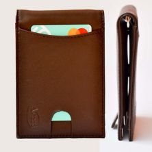 Кожаный кошелек Avera Group с блокировкой RFID и зажимом для денег с ремешком Avera Group