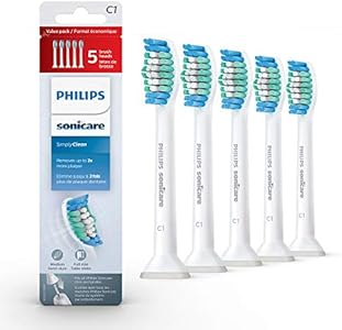 Philips Sonicare Genuine Simply Clean Replacement Toothbrush Heads, 2 Brush Heads, White, HX6012/04 Philips Sonicare