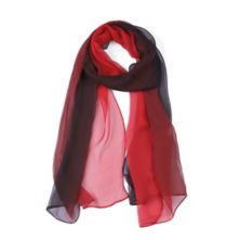 Женский длинный шифоновый шелковистый шарф градиентного цвета с запахом ALLEGRA K