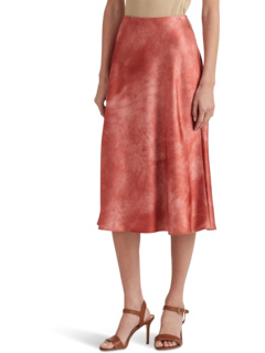 Атласная юбка с принтом тай-дай Ralph Lauren