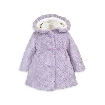 Baby Girl's, Little Girl's &amp; Пальто с капюшоном и рюшами для девочек WIDGEON