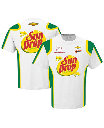 Men's White Dale Earnhardt Jr. Sun Drop Uniform T-shirt JR Motorsports Official Team Apparel