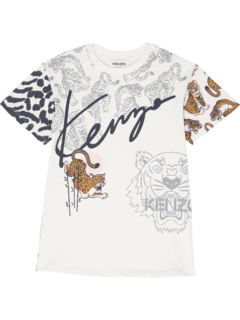 Платье-футболка с короткими рукавами и принтом тигра (для малышей/маленьких детей) Kenzo Kids