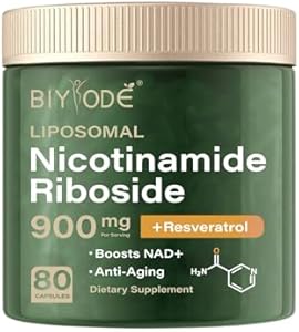 N A D+ Liposomal Nicotinamide Riboside, Resveratrol, Quercetin Supplement, 80 Capsules (Капсулы) Jkahh