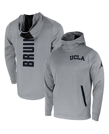 Мужской серый пуловер с капюшоном UCLA Bruins 2-Hit Performance Jordan