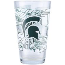 Michigan State Spartans 16oz. Campus Line Art Pint Glass Unbranded