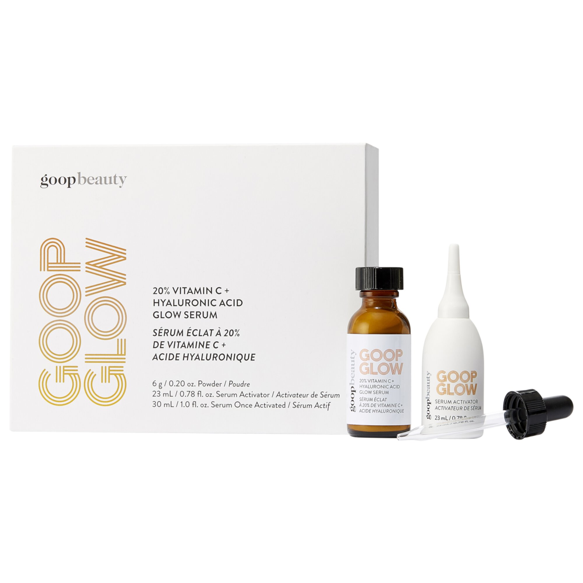 GOOPGLOW 20% сыворотка для сияния с витамином С и гиалуроновой кислотой GOOP