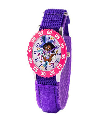 Часы Disney Encanto Mirabel для девочек фиолетовые с нейлоновым ремешком 32 мм Ewatchfactory