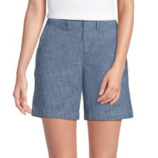 Petite Lands' End Classic 7&#34; Chambray Shorts Lands' End