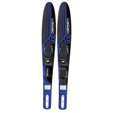 O'Brien Adult Vortex Combos 65.5-Inch Nylon Adjustable Wide Waterskis, Blue O'Brien Water Sports