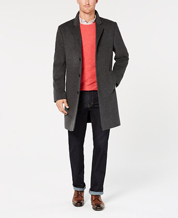 Мужское пальто современного кроя из смесовой шерсти Madison Michael Kors