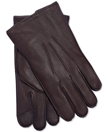 Мужские водоотталкивающие кожаные перчатки Ralph Lauren