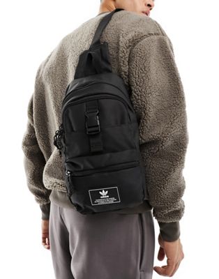 adidas Originals Utility 3.0 sling backpack in black  Adidas