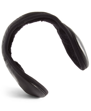 Мужские черные кожаные наушники-грелки UR Gloves