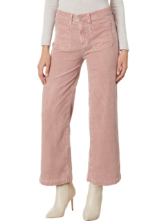 Укороченные шорты Kassie с высокой посадкой и широкими штанинами в цвете Hi-White Rosy Blush AG Jeans