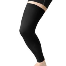 Long Outdoor Sport Stretch Brace Leg Sleeve Knee Calf  Protector Unique Bargains