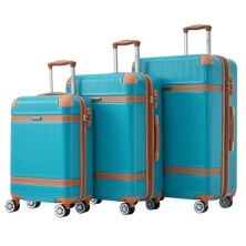 Merax Hardshell Luggage Sets 3 Piece Suitcase with TSA Lock Lightweight Merax
