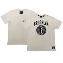 Unisex NBA x Two Hype  Cream Brooklyn Nets Culture & Hoops T-Shirt Two Hype