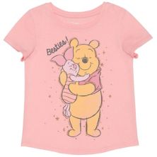 Disney's Winnie the Pooh Toddler Girl Pooh Bear & Piglet &#34;Besties!&#34; Sparkle Graphic Tee by Jumping Beans® Jumping Beans