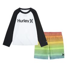 Комплект из рашгарда и плавок для мальчиков Hurley UPF 50+ H2O-Dri Hurley
