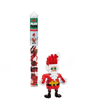 Mini Maker Tube Santa Building Toy Set, 70 Pieces Plus-Plus