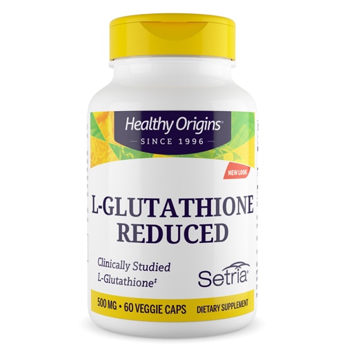 Healthy Origins Setria® Уменьшенный L-глутатион -- 500 мг -- 60 капсул Healthy Origins