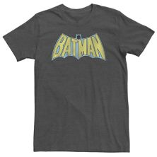 Футболка Big & Tall DC Comics Batman Vintage с жирным текстом и логотипом DC Comics