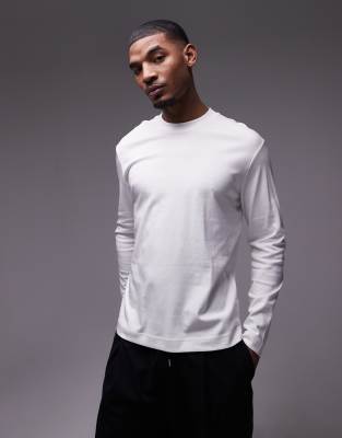 Mango long sleeve t-shirt in white Mango