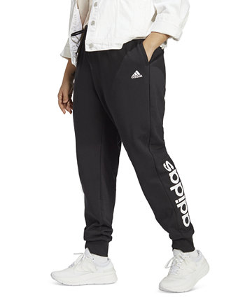 Спортивные штаны из хлопка и френча терри больших размеров Adidas