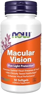 NOW Foods Supplements, Macular Vision Softgel, Eye Health, Eye Support, 50 Softgels NOW Foods