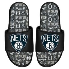 ISlide Brooklyn Nets Team Pattern Gel Slide Sandals ISlide