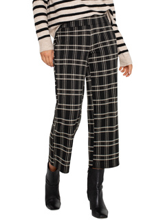 Женские Брюки Liverpool Los Angeles Mabel Pull-On Ankle Straight Mid Rise Windowpane Plaid Knit Liverpool Los Angeles