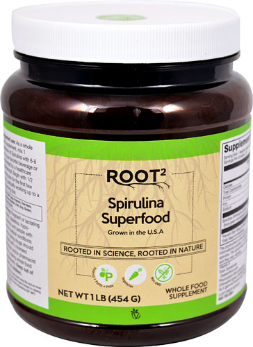 Vitacost ROOT2 Spirulina Superfood Algae Powder – 3000 мг – 1 фунт (454 г) Vitacost-Root2