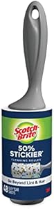 Линолеумный ролик Extra Sticky, 48 листов, эффективно удаляет пыль и шерсть Scotch-Brite