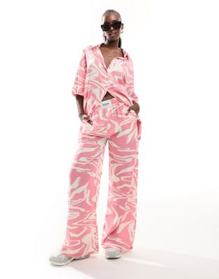 Sixth June printed straight leg pants in pink - part of a set  Sixth June